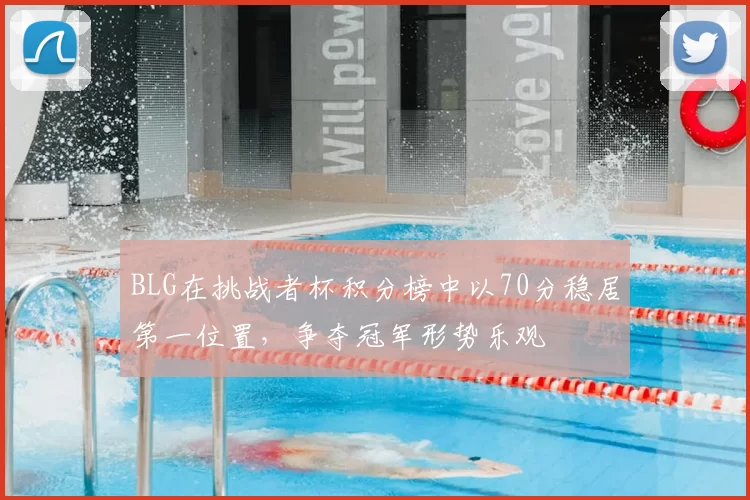 BLG在挑战者杯积分榜中以70分稳居第一位置，争夺冠军形势乐观